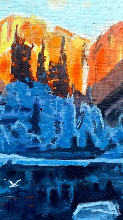Morning Light in the Canyon by Paul Cheng