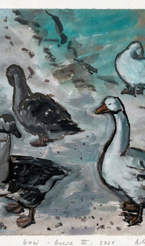 Geese III by Alenka Koderman
