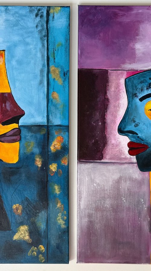 A Space of Acceptance (Diptych) by Maria Artelli