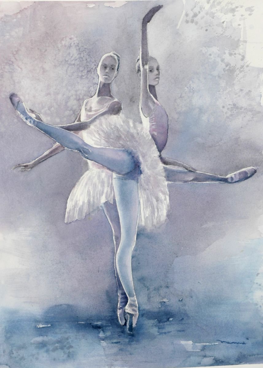Ballet dancers by Ninni watercolors