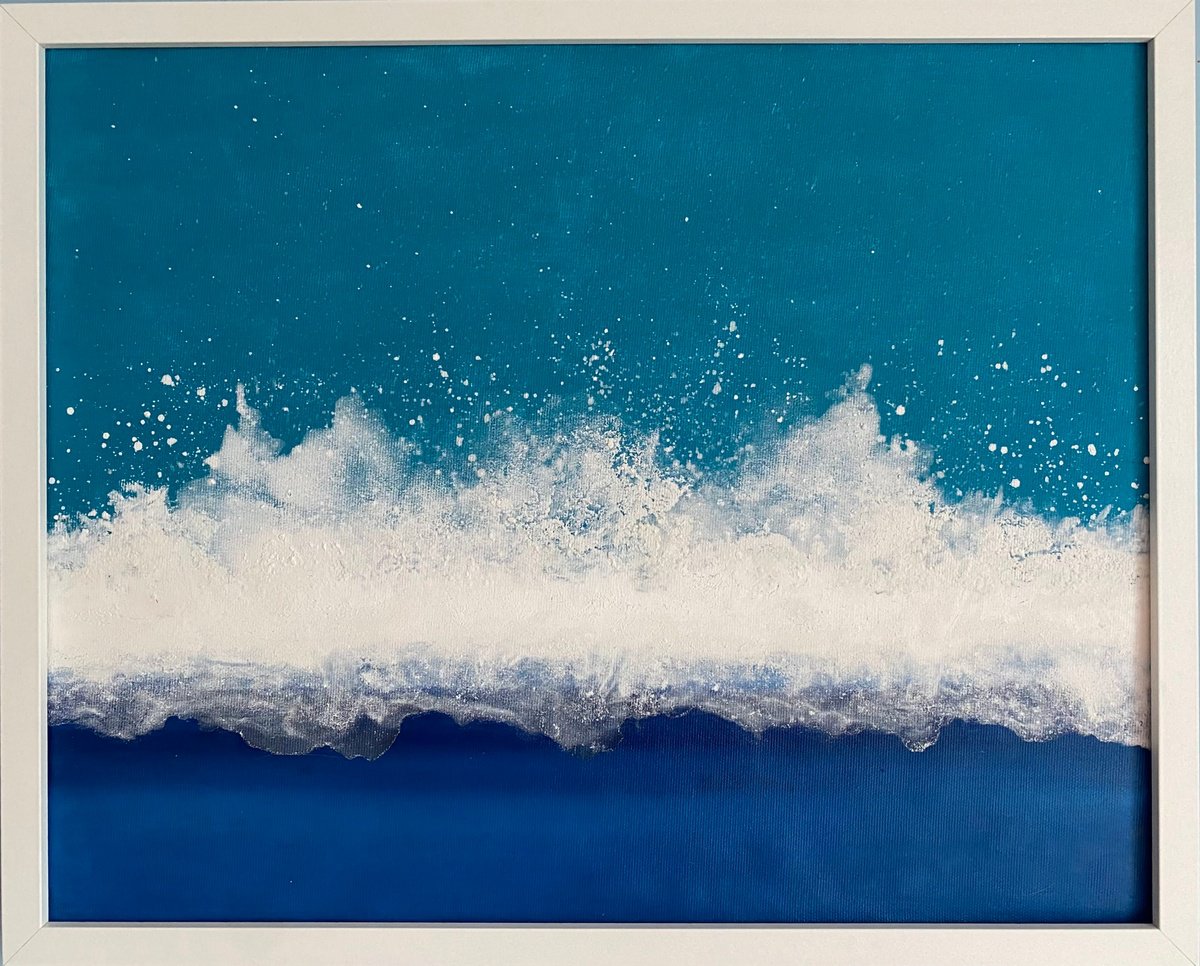 Surrealistic Landscape Painting By Stefano Pallara, 20 X 17", Unravelling N.17, Original Artwork