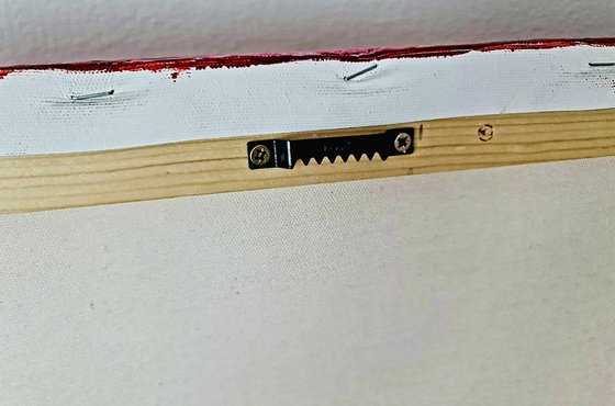 Red abstract landscape