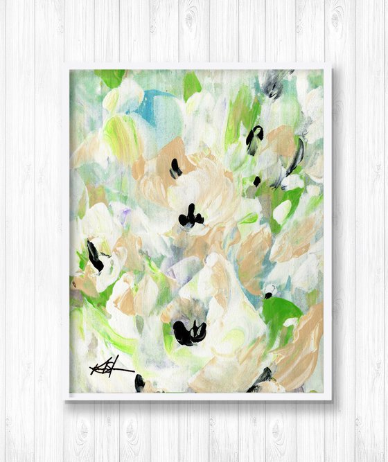 Tranquility Blooms 34 - Floral Painting by Kathy Morton Stanion