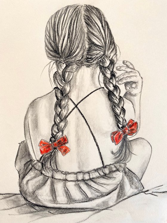 red ribbons /sketch
