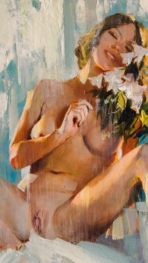 "Bells are blooming" 30x40 unframed by Valentin