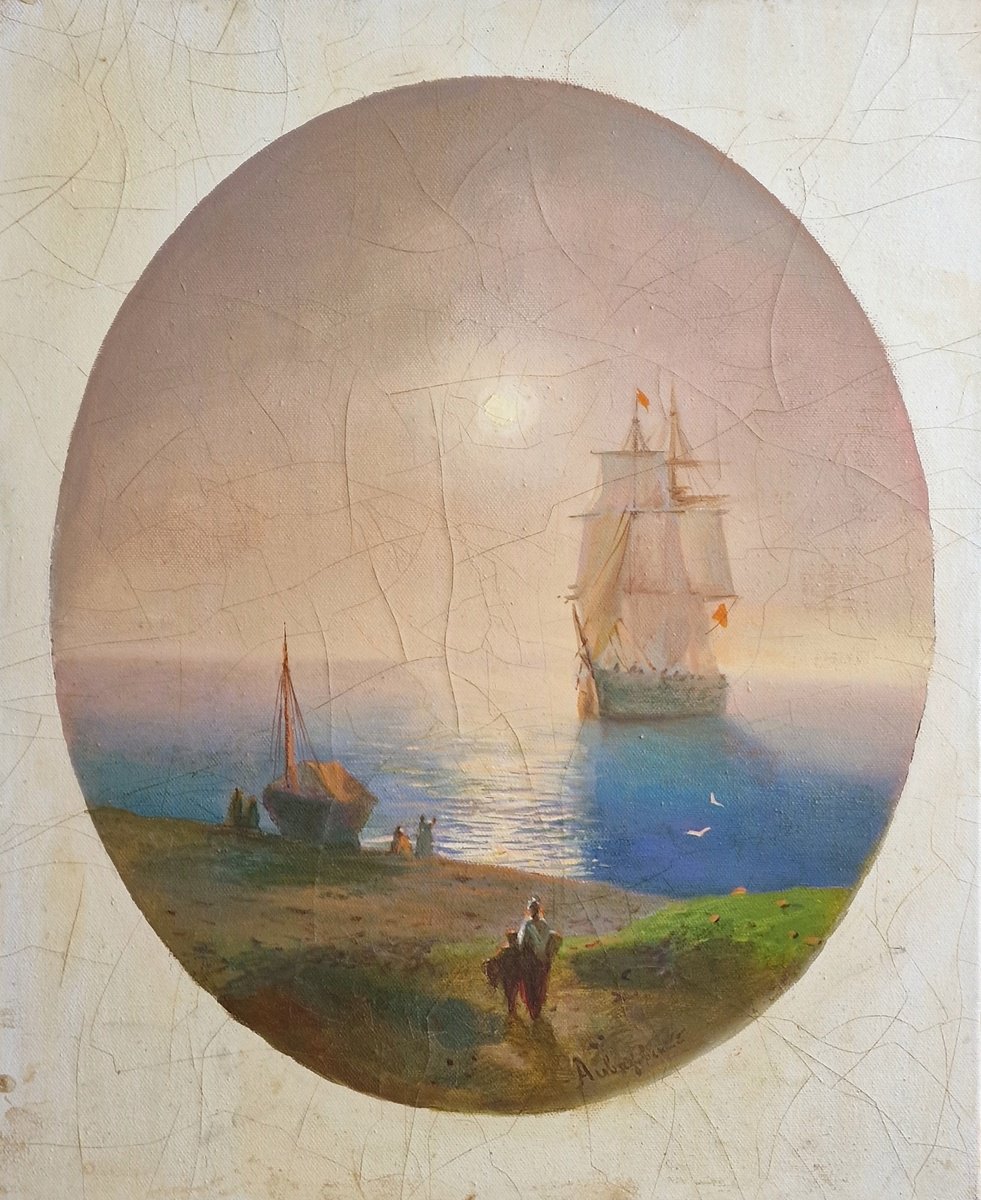 Landscape based on Aivazovsky by Dita Galas