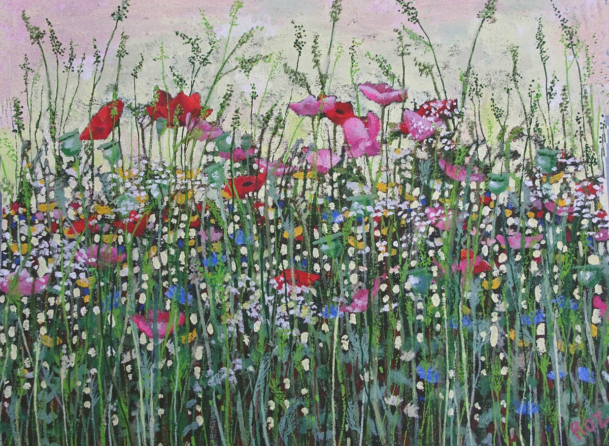 Wildflower Meadow 22 by Roz Edwards