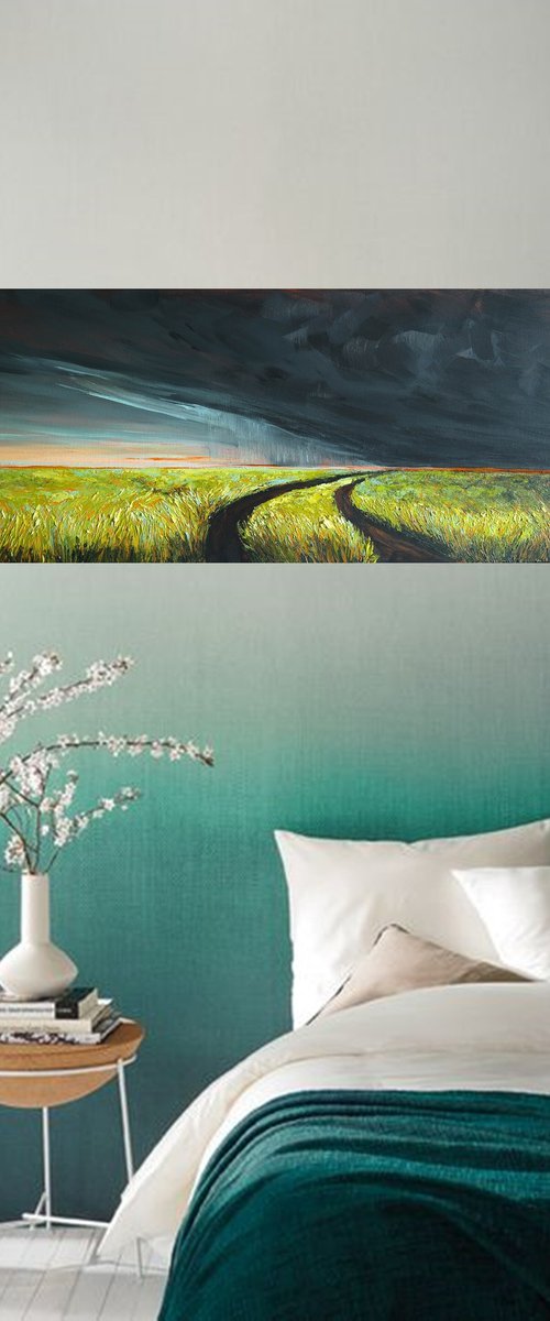 Rolling storm-  Fields and Colors Series by Danijela Dan