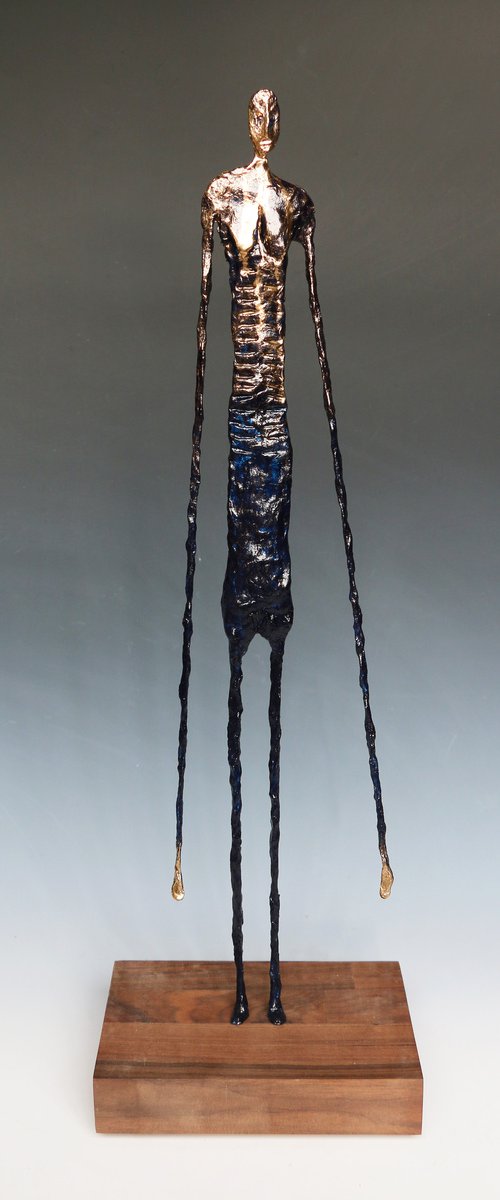 Blue Standing woman V by Stuart Roy