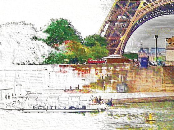 Trocitos de cielo, puente De Jena/XL large original artwork