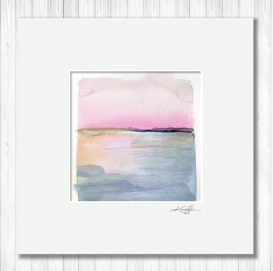 Tranquil Dreams 12 - Abstract Landscape/Seascape Painting by Kathy Morton Stanion
