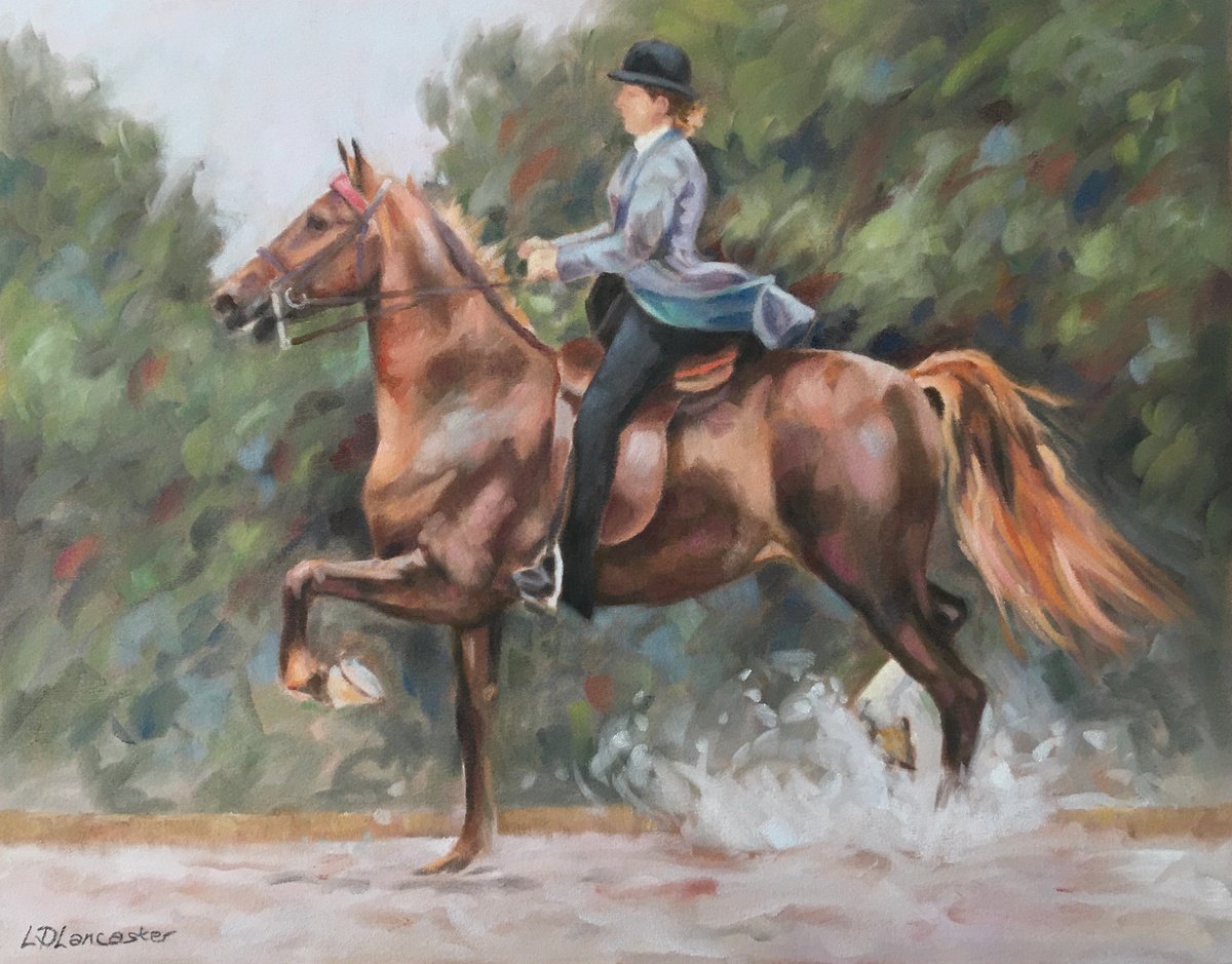 Saddlebred Horse by Lorna Lancaster ASEA