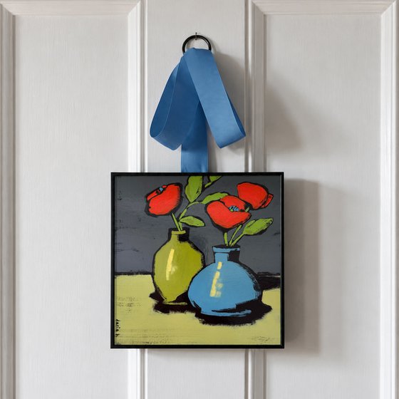 Painting "Poppies in Vases"