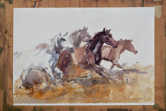 Running horses 2