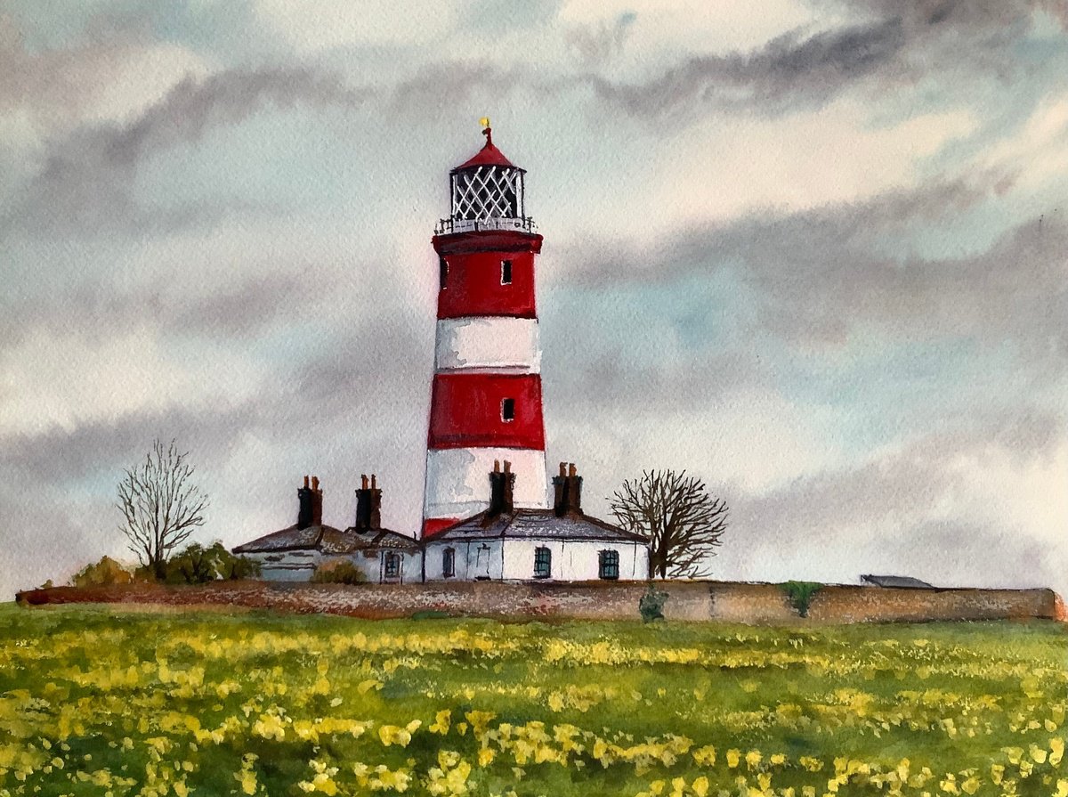 Impressionistic Landscape Watercolour By Darren Carey, 15 X 11, Sea Of Gold, Original Artwork