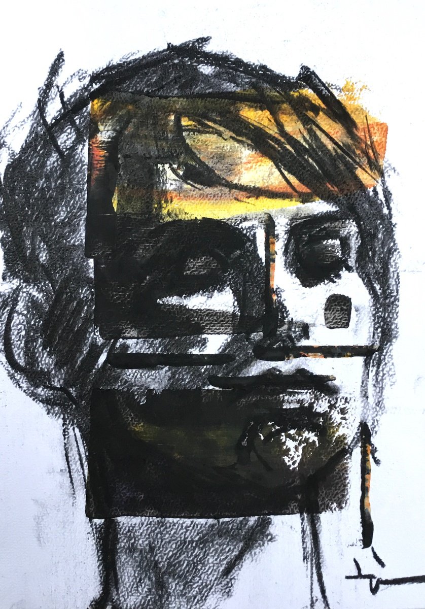 Expressive Charcoal Drawing , Persephone By Dominique Deve, 8 X 11, Artwork For Sale On Artfinder