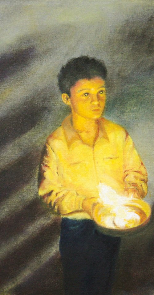 Boy with the light by Som Datta