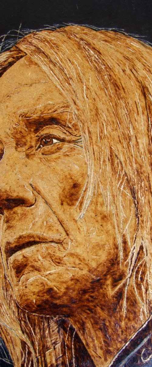 Iggy Pop by MILIS Pyrography
