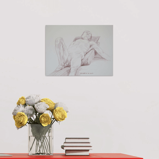reclining male nude