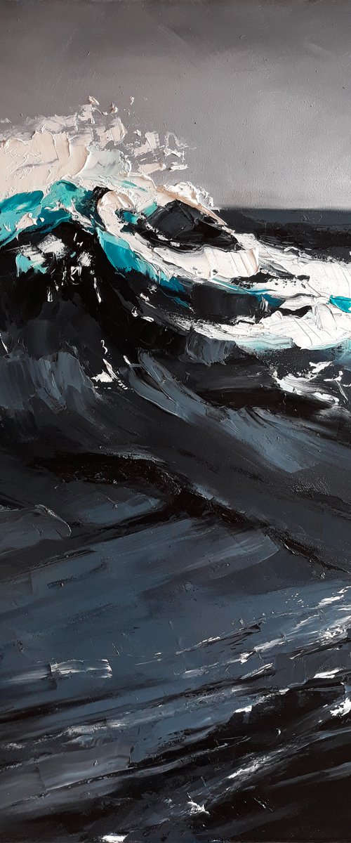 Gray wave by Kateryna Somyk