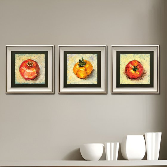 Pomegranate Persimmon Tomato