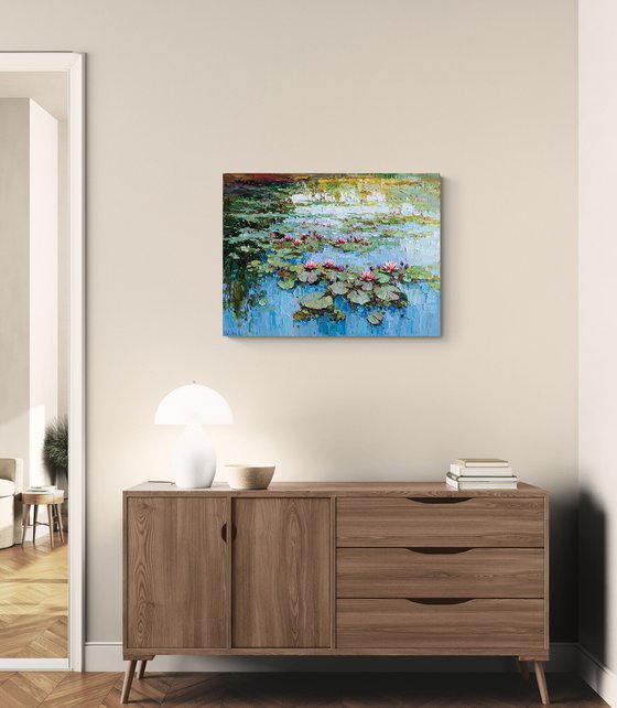 Pink Water Lilies