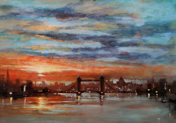 "Sunset along The Thames"