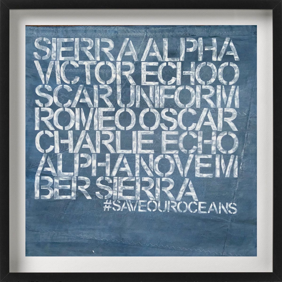 Save our oceans XXL No. 5821 Typography by Anita Kaufmann