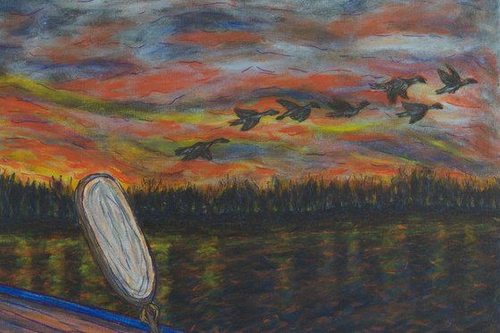 Sunset Over Pelican Lake