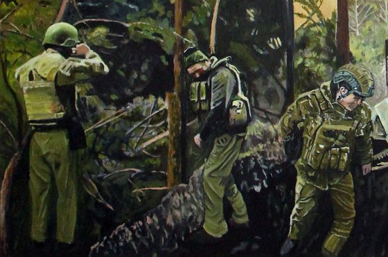 Artillery (on canvas).