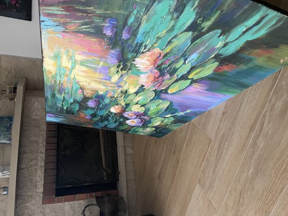 Giverny's Purple Evening