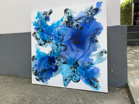 31.5''x31.5''( 80x80cm), Blue Flame 10