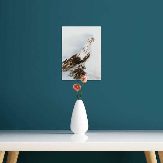 Dove I - Animal portrait /  ORIGINAL PAINTING