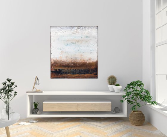Brown abstract painting AF692