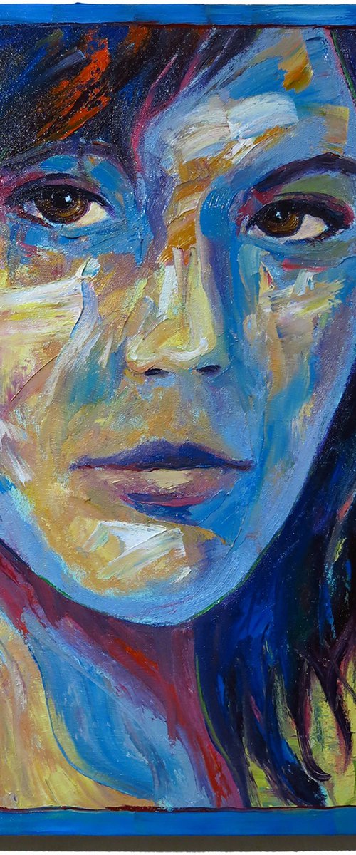 Original Oil Painting Female by David Padworny