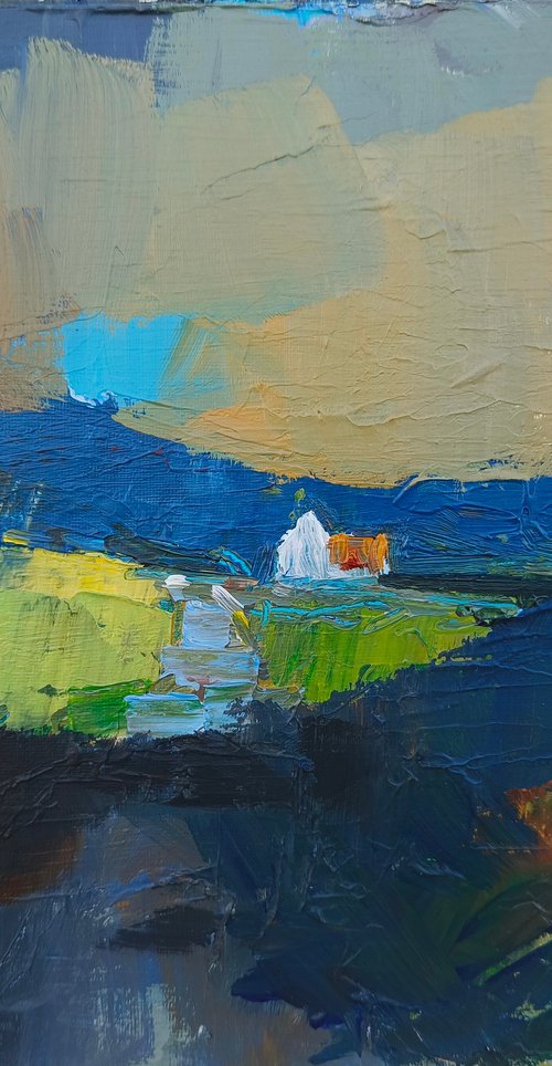 A landscape with a cottage by mahonart75