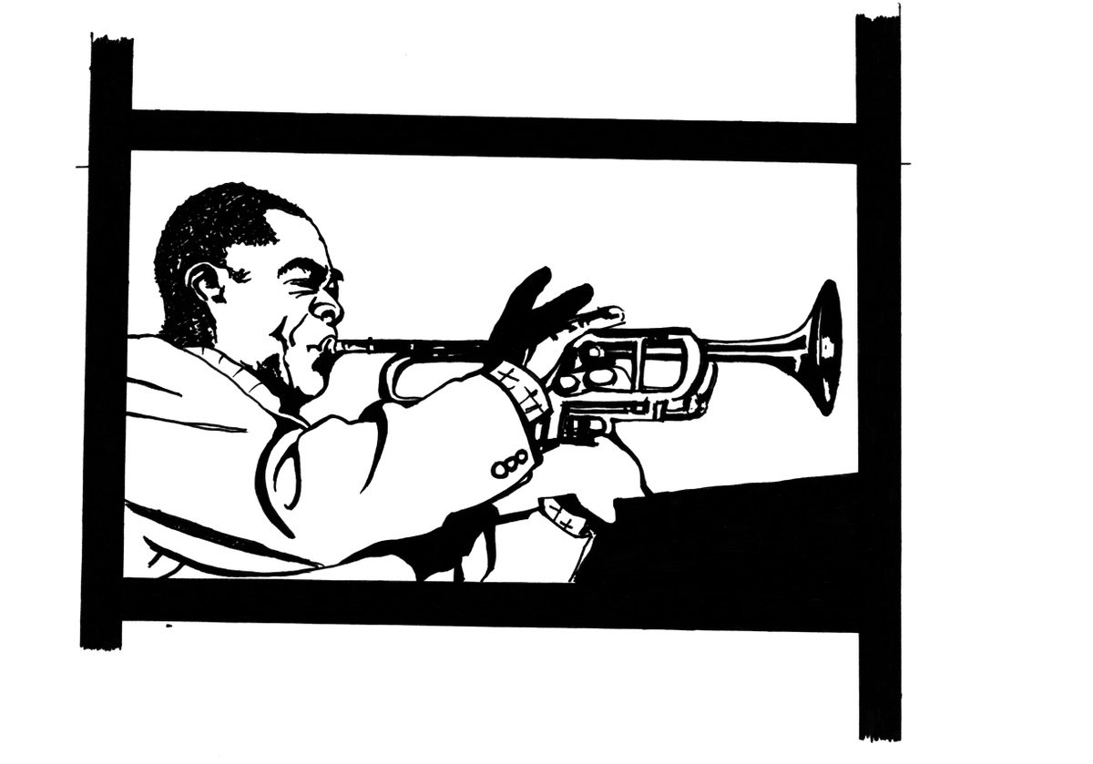 Louis Armstrong by Kirk Yastreb