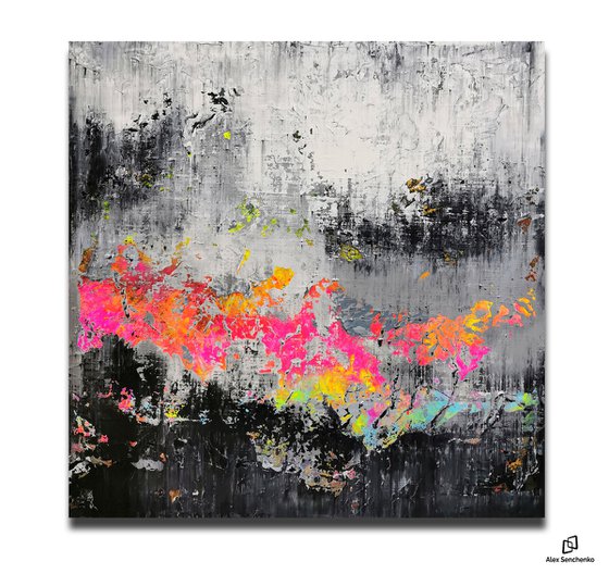 100x100cm. / abstract painting / Abstract 2155