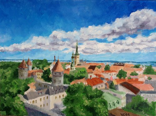 Summer Tallinn View by Juri Semjonov
