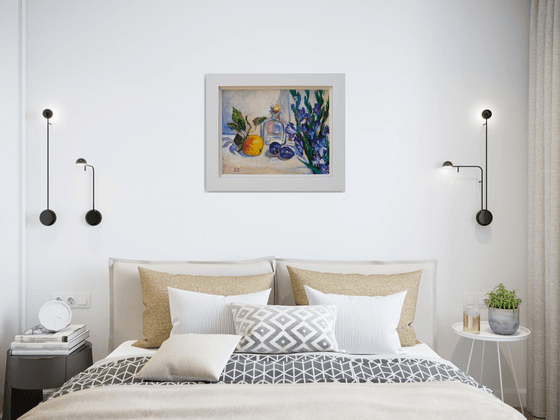 Still Life With Gladioli FRAMED