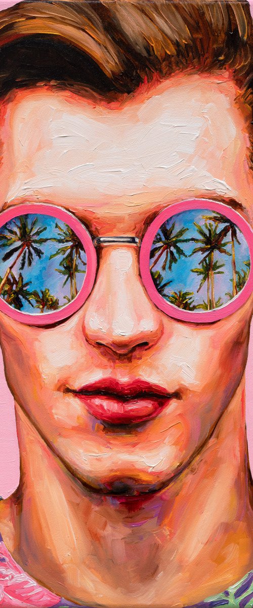 Pink Sunglasses 2022 by Oleksandr Balbyshev