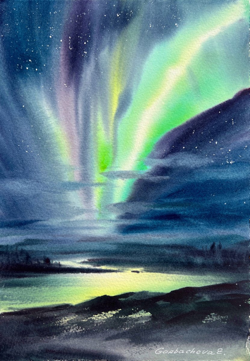 Northern lights #39 by Eugenia Gorbacheva