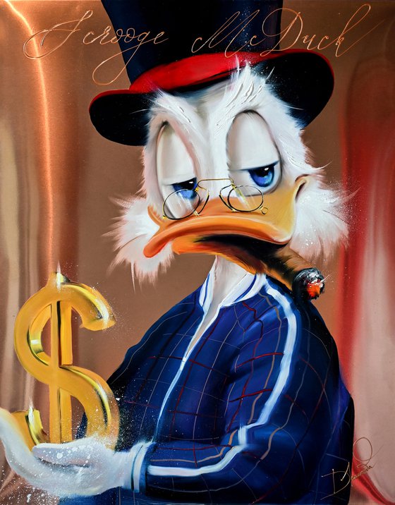 Scrooge McDuck with Gold Dollar.