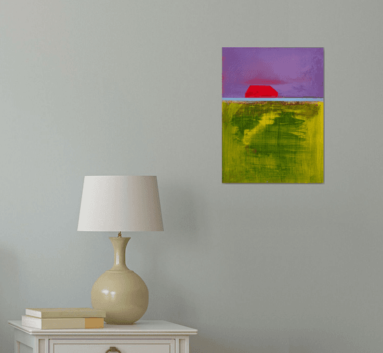 Red Barn meets purple sky