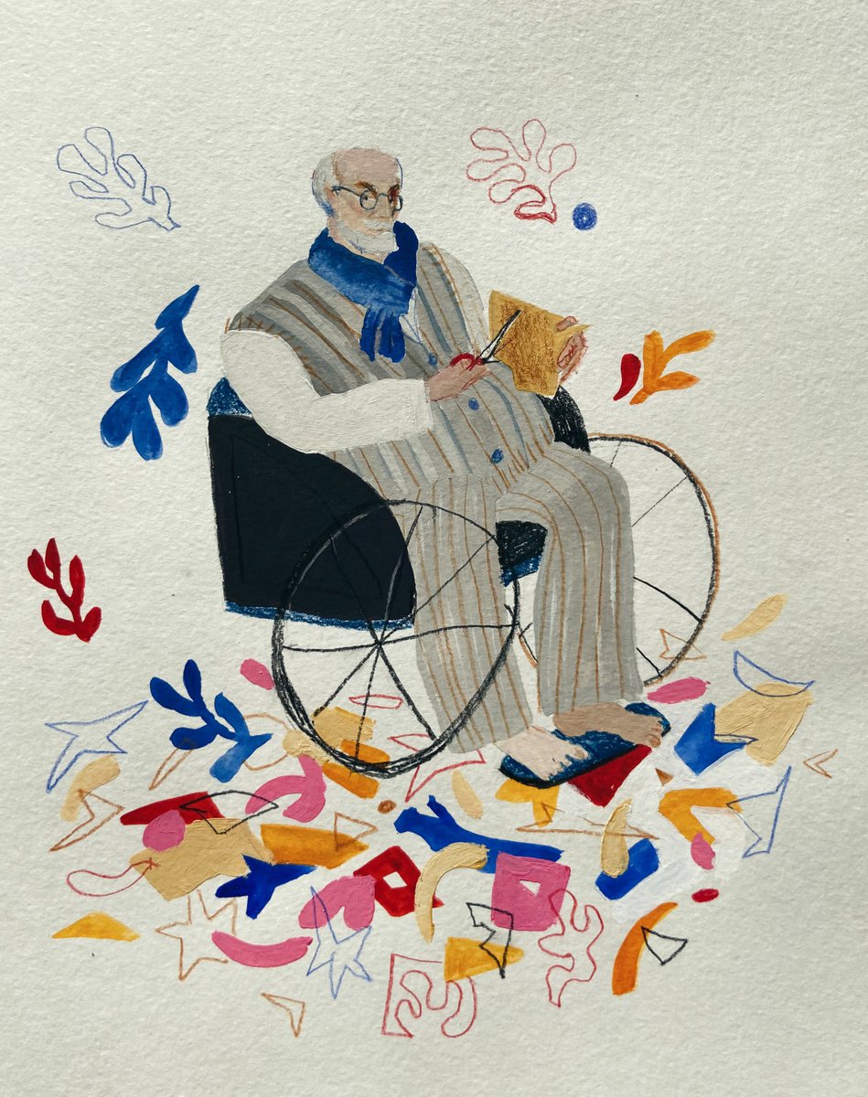 Portrait of Henri Matisse by Anastasia Mazur-Skrobova