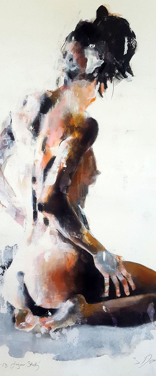 2-11-18 figure study by Thomas Donaldson