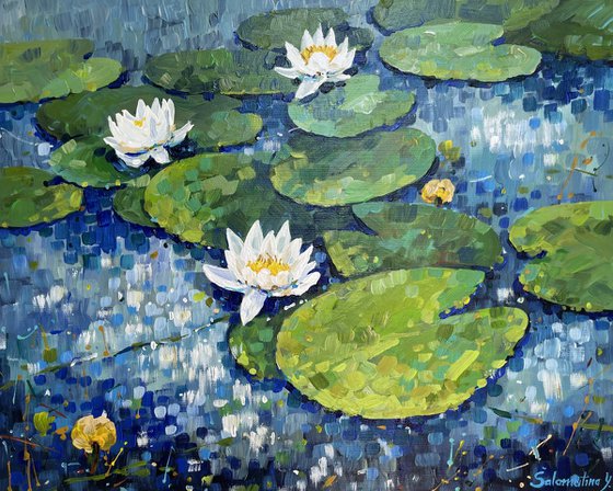 Water lilies. Impression.