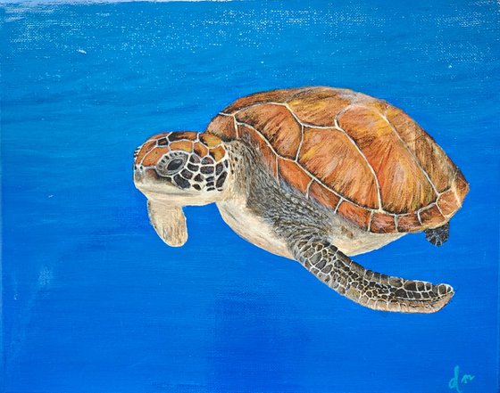 Painting Silent Swim