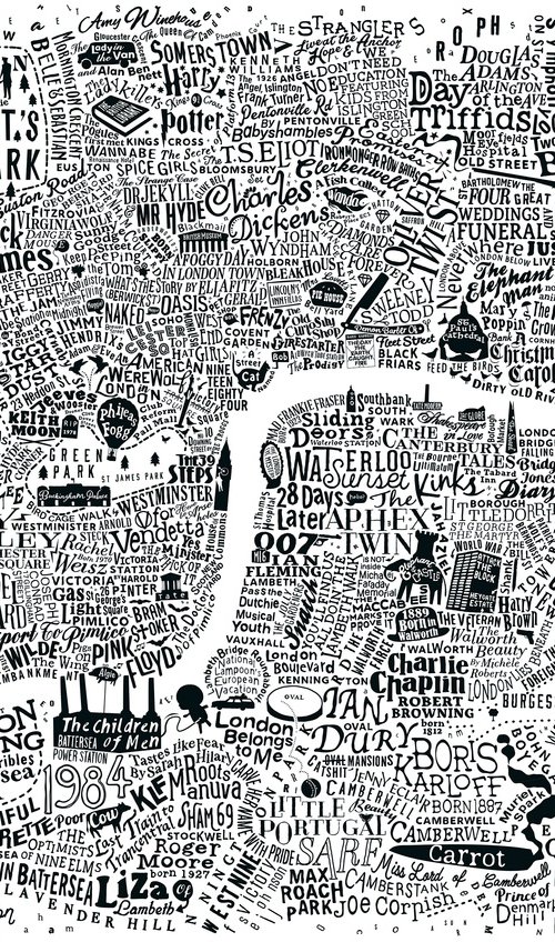 The Culture Map Of Central London by Dex