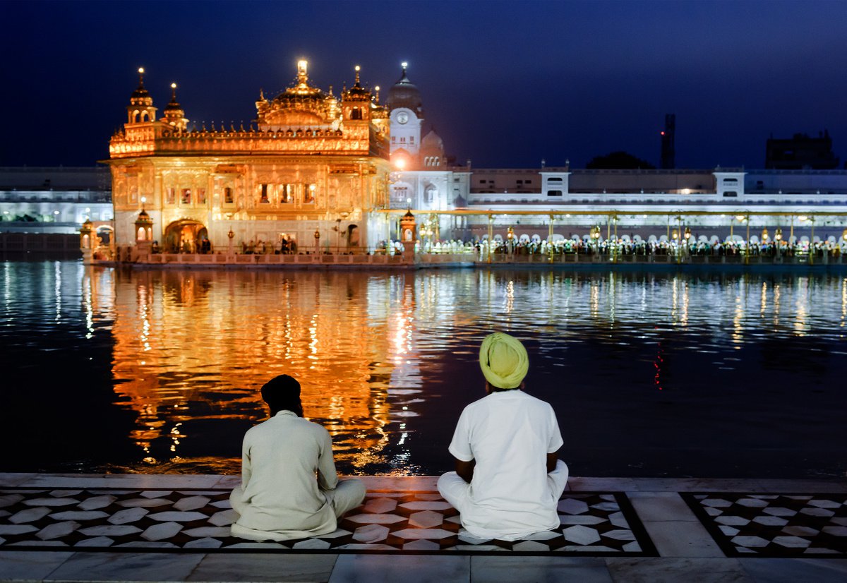 Photorealistic Cityscapes Photograph By Tom Hanslien, 47 X 33", The Golden Temple Iv, Original Artwork